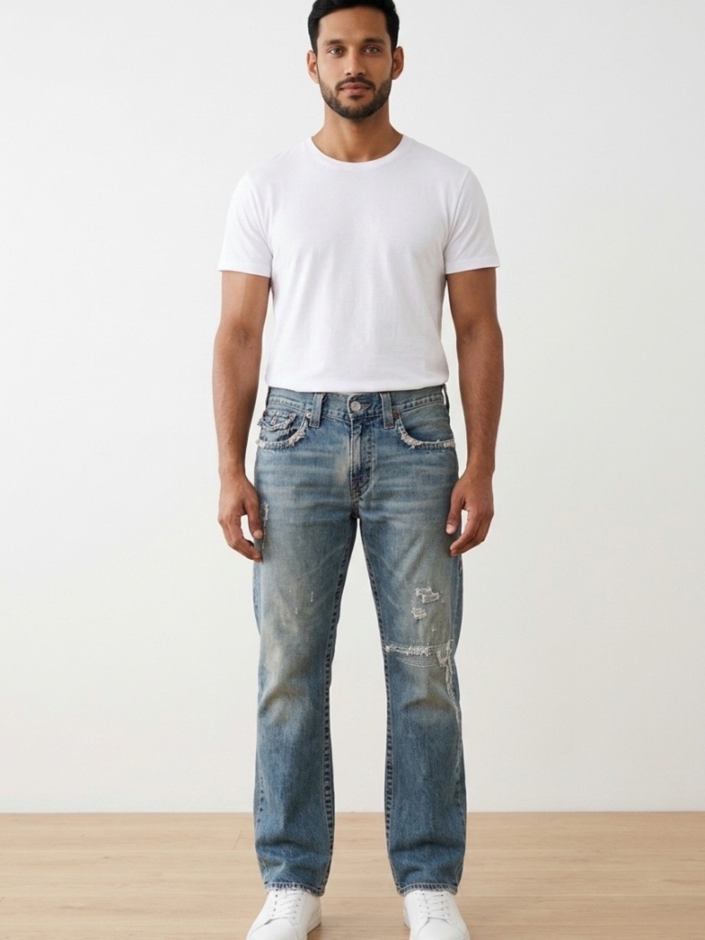 Men's Vintage True Religion distressed jeans, Joey, 36 x 33